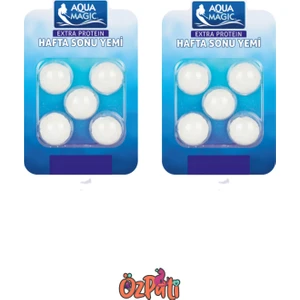 Aqua Magic Akvaryum Balıklar Için Tatil Yemi 5’li x 2 Paket