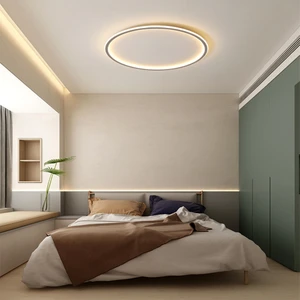 CL54104 Antrasit Kumandalı, Dimli Ø40CM 3 Işık Rengi, Çember LED Tavan Lambası,Yuvarlak Avize,Modern Aydınlatma