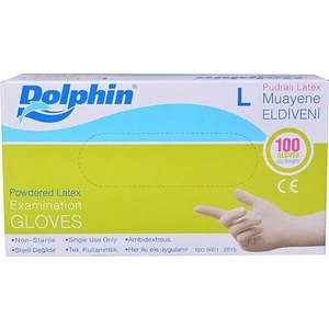 Pudralı Latex Eldiven - L
