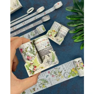 Kağıt Gemi Dükkan Soft Bahar Temalı 6'lı Washi Bant Set   Washi Tape   Bullet Journal   Scrapbook