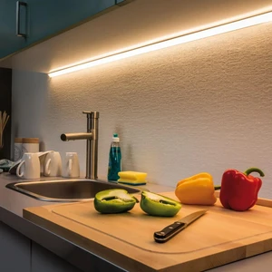 Alüminyum LED Kanalı Köşe Profil ve Beyaz Üst Kapak 1 Metre Boş Kasa