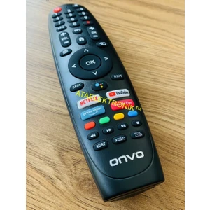 Ata Elektronik ORJİNAL ÜRÜN  Onvo Android Smart LED Tv Kumanda Ses Komut YOKTUR Orijinal  Onvo OV-43F800 / OV-55F900 4K UHD Onvo Profilo Blaupunkt Androıd Netflıx Youtube Prime Vıdeo Google Play Tuşlu Orjınal