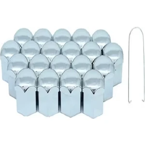 Bijon Kapağı 19 mm Krom 20'li Set