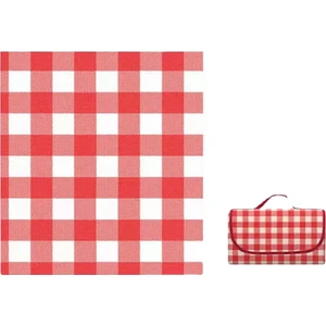 Extreme Experience Kalın Su Geçirmez Piknik Örtüsü - Kırmızı (Yurt Dışından)