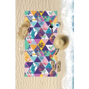 Tropıcal Summer Dijital Baskılı 75X150 cm Plaj Havlusu