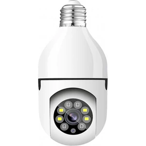 Ampul Kamera Harekete Duyarlı Gece Görüşlü Kablosuz Bebek Izleme Kamerası Güvenlik Akıllı Wifi 360