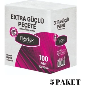 - Extra Güçlü Peçete 30X30CM 100LÜ - 5 Paket