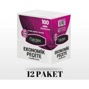 - Ekonomik Peçete 23X24.5CM 100LÜ - 12 Paket