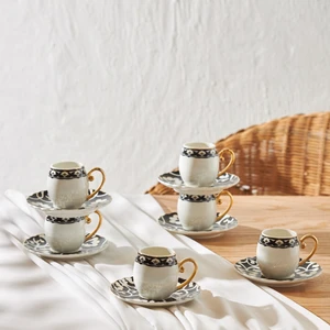 Gemlik 6 Kişilik Kahve Fincan Takımı 90 ml