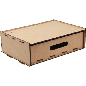 Gizli Çekmece Organizer Masa Altı Saklama Kabı Büyük Boy Yatay Demonte Mdf