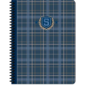 Keskin Color 16.5X22.5 Kareli Defter School - Mavi