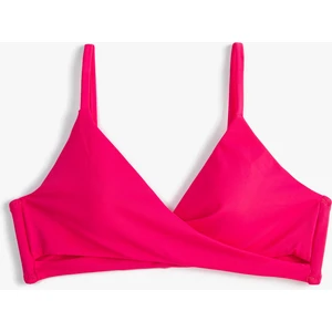 Bralet Bikini Üstü Üçgen Kruvaze Kaplı