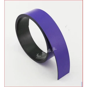 Yazılabilir Renkli Şerit Mıknatıs - 20 mm Genişlik 0,6 mm Kalınlık