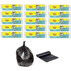Battal Boy Çöp Torbası 75X90 cm 10 Lu Rulo x 15 Paket = 150 Adet Siyah