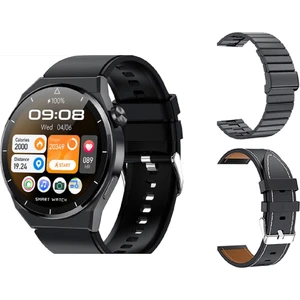 Gt3 Elegant Watch  Erkek Akıllı Saat Gt 3 Elegant (3 Kordonlu)