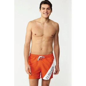 U.S. Polo Assn. 23001 Turuncu Cepli Orta Boy Erkek Deniz Şortu