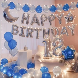 Çıtı Pıtı Store Çıtıpıtıstore Lüks 18 Yaş Happy Bırthday Doğum Günü Balon Set