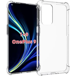 Case World One Plus 9 ile Uyumlu Kapak Airbag Antishock Köşe Korumalı Sert Silikon Şeffaf Kılıf