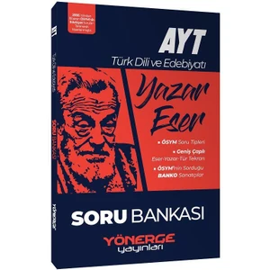 Yönerge Yayınları AYT Türk Dili ve Edebiyatı Yazar Eser Soru Bankası