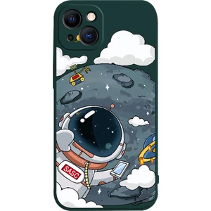 Xstep Case Xstepcase Apple iPhone 13 6.1 Inç Astronot Desen Baskı Koruyucu Kapak Önleme Önleyici Telefon Kasası Için Tpu Telefon Kasası (Yurt Dışından)