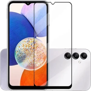 Samsung Galaxy A14 4g Tam Kaplayan Çerçeveli Tempered Ekran Koruyucu - Siyah AL3276