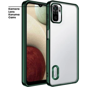 Xiaomi Redmi Note 10 Kılıf Zebana Glint Silikon Kılıf Yeşil