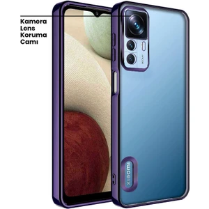 Xiaomi Mi 12T Pro Kılıf Zebana Glint Silikon Kılıf Derin Mor