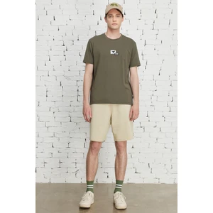 Altınyıldız Classics Erkek Bej Standart Fit Normal Kesim Pamuklu Esnek Örme Şort,