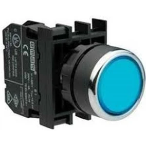 B100FM B Serisi Plastik 1no Yaylı Kalıcı Mavi 22 mm Buton