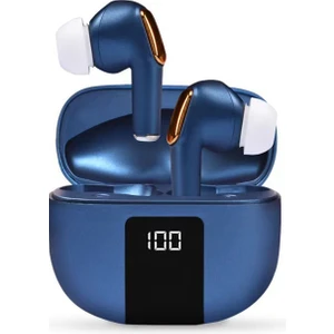 Happy World Shopping J68 Su Geçirmez Kulaklık Bluetooth 5.2 Kulakiçi Kablosuz Dokunmatik Kullanım LED Ekran Mic ile Stereo Ses Kulaklıklar (Yurt Dışından)