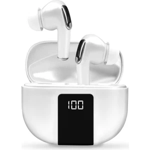 Happy World Shopping J68 Su Geçirmez Kulaklık Bluetooth 5.2 Kulakiçi Kablosuz Dokunmatik Kullanım LED Ekran Mic ile Stereo Ses Kulaklıklar (Yurt Dışından)