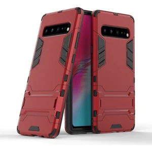 Vast Universe Samsung Galaxy S10 5g Için Çift Katmanlı Tpu +Pc Korumalı Standlı Kılıf Kapaklı (Yurt Dışından)
