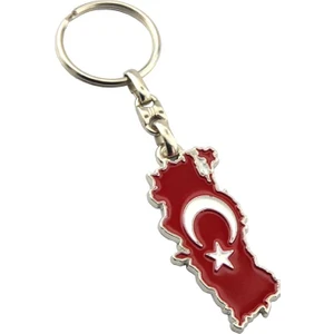 Anahtarlık Sepeti Türkiye Harita Metal Anahtarlık