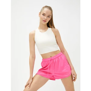 Mini Spor Şort Beli Bağlamalı