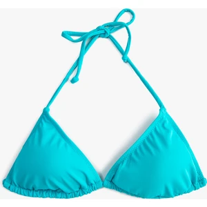 Üçgen Bikini Üstü Boyundan Bağlamalı Kaplı