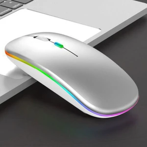 Rgb Işıklı Bluetooth Kablosuz Mouse(Bluetooth + Dongle Uyumlu