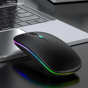Rgb Işıklı Bluetooth Kablosuz Mouse(Bluetooth + Dongle Uyumlu