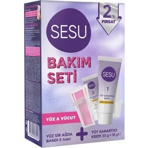 Tüy Sarartıcı Krem & Ağda Bandı Premium Bakım Seti