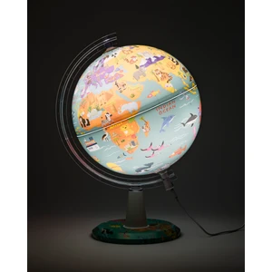 Gürbüz Yayınları My Wild World Globe - Işıklı + Grafik Stat + USB 26 cm Çap