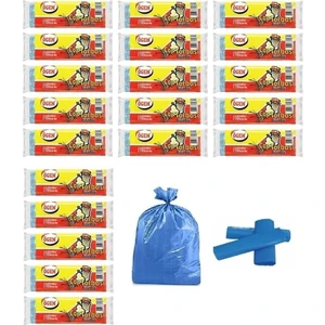 Büyük Boy Çöp Torbası 65x80 cm10 Lu Rulo x 20 Paket = 200 Adet Mavi