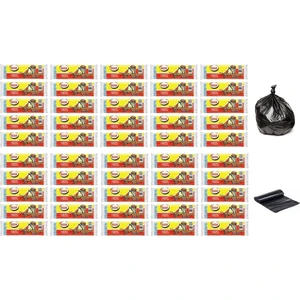 Büyük Boy Çöp Torbası 65x80 cm10 Lu Rulo x 50 Paket = 500 Adet Siyah