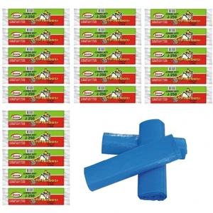 J-250 Jumbo Boy Çöp Torbası 80x110 cm 10'lu Rulo x  20 Paket = 200 Adet Mavi