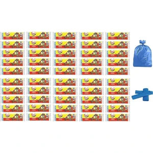 Büyük Boy Çöp Torbası 65x80 cm10 Lu Rulo x 50 Paket = 500 Adet Mavi