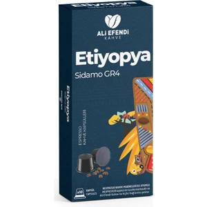 Ali Efendi Kahve Etiyopya (Sidamo) Gr4 Kapsül Kahve 10 Adet
