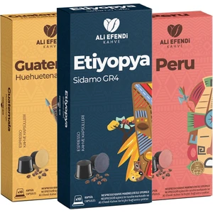 Ali Efendi Kahve Karışık Kapsül Set 3'lü 30 Adet