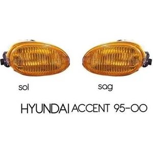 Sis Lambası Sarı Hyundaı Accent (Takım) H3 Ampule Göre Farsan 102702 * Cam