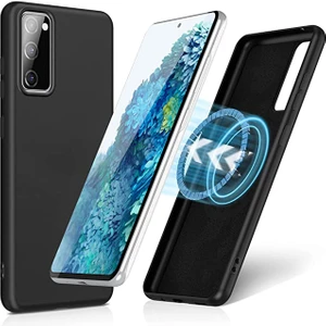 Samsung Galaxy S20 Fe 2022/S20 FE/S20 Fan EDITION/S20 Fe 5G/S20 Fan Edition 5G/S20 Lite Manyetik Sıvı Silikon Kılıf Yumuşak Tpu Mikrofiber Astar Damla Koruyucu Kapak (Yurt Dışından)