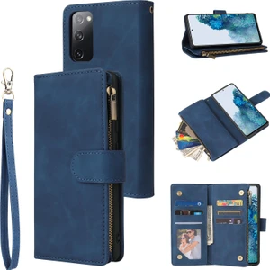 Samsung Galaxy S20 FE/S20 Fan EDITION/S20 Fe 5G/S20 Fan Edition 5G/S20 LITE/S20 Fe 2022 Cep Telefon Kapağı Çoklu Kart Yuvaları Pu Deri Cüzdan Telefon Kaplama Kılıfı (Yurt Dışından)
