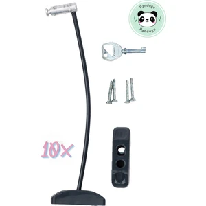 Pencere Kilidi 10 Adet Antrasit Kapı ve Pencere Emniyet Aparatı Güvenlik Ürünü Kilit