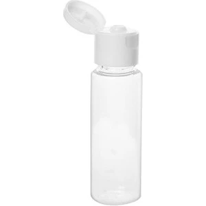 Güvenç Ambalaj 100 Adet - 30ML Boş Şeffaf Pet Şişe, Açmalı Kapaklı Plastik Şişe - Beyaz Kapak